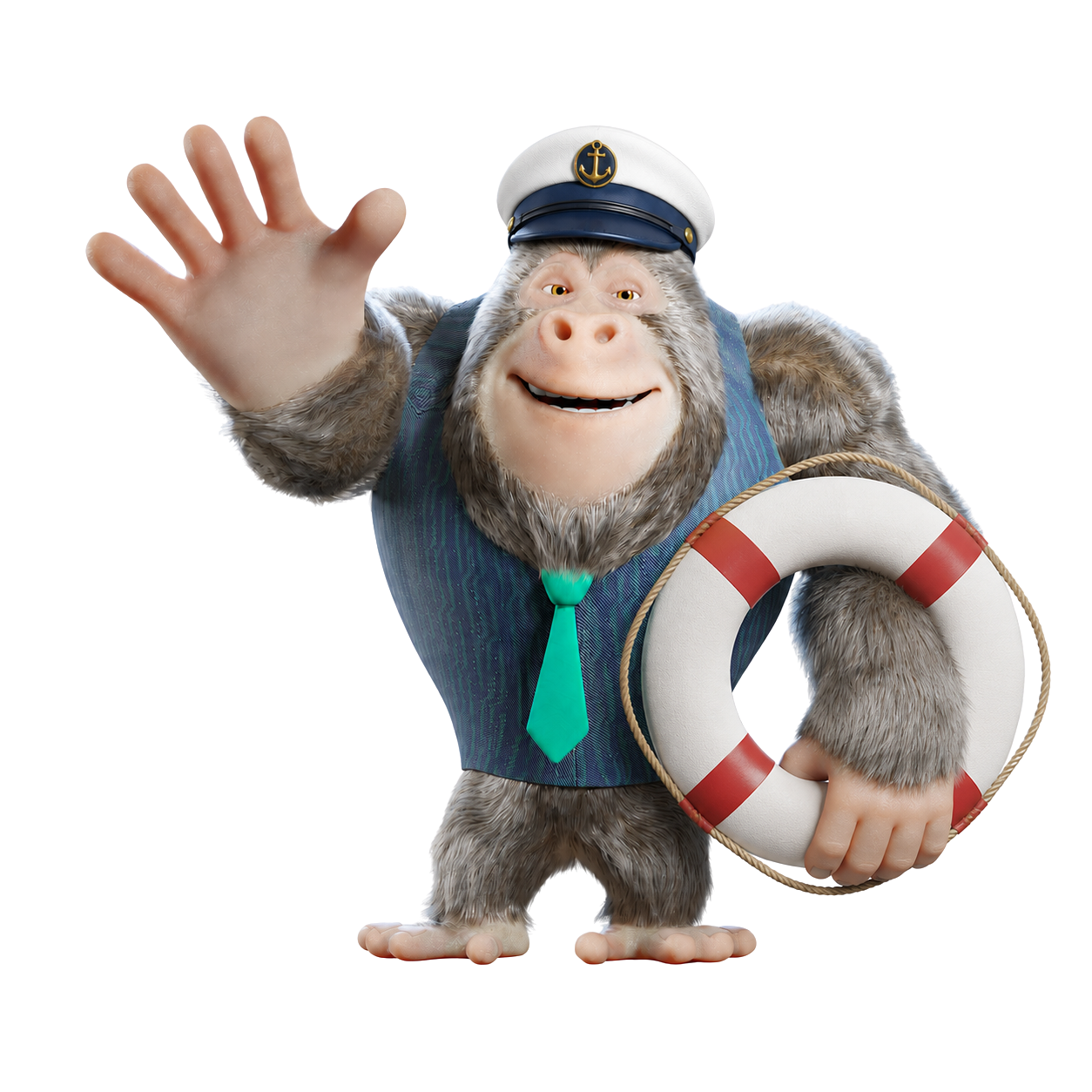 Email Cruise — captain gorilla mascot